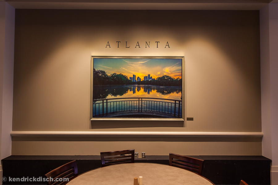 Atlanta selection as part of the Permanent Art Exhibit in Corporate Cafeteria